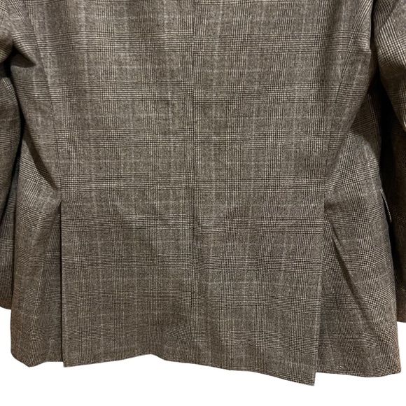 Lauren Ralph Lauren Men’s Blazer Suit Jacket Size 42 R Wool Gray Glen Plaid - Picture 3 of 15